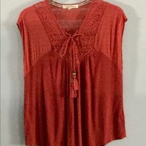 Rewind Sleeveless Lace Detail Summer Tunic XL